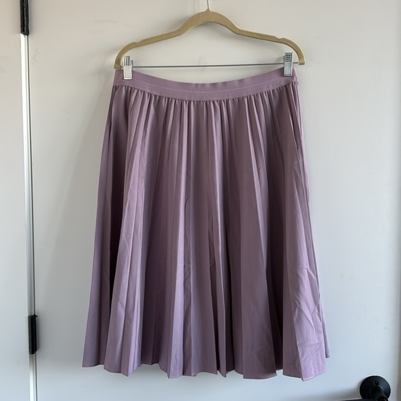 Pleated Skirt Set with Long Sleeve Top - Picture 3 of 3